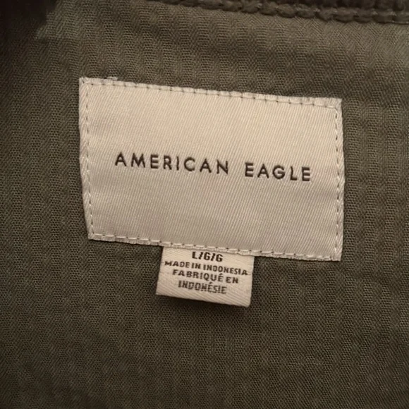 American Eagle Corduroy Cropped Raw Hem Jacket - Picture 5 of 6